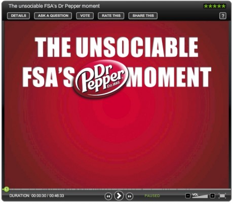 Dr Pepper screengrab